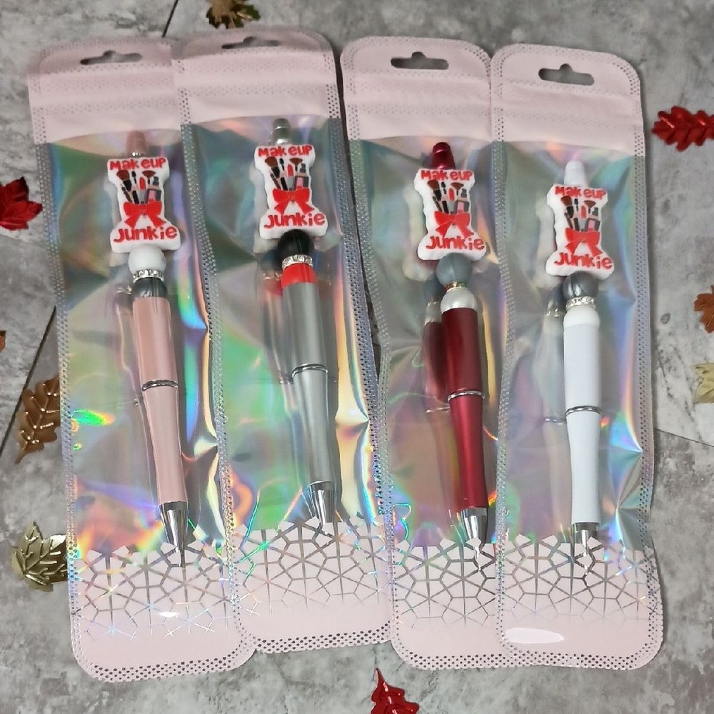 4pc Handcrafted Pens Bundle Office Supplies Cute Novelty